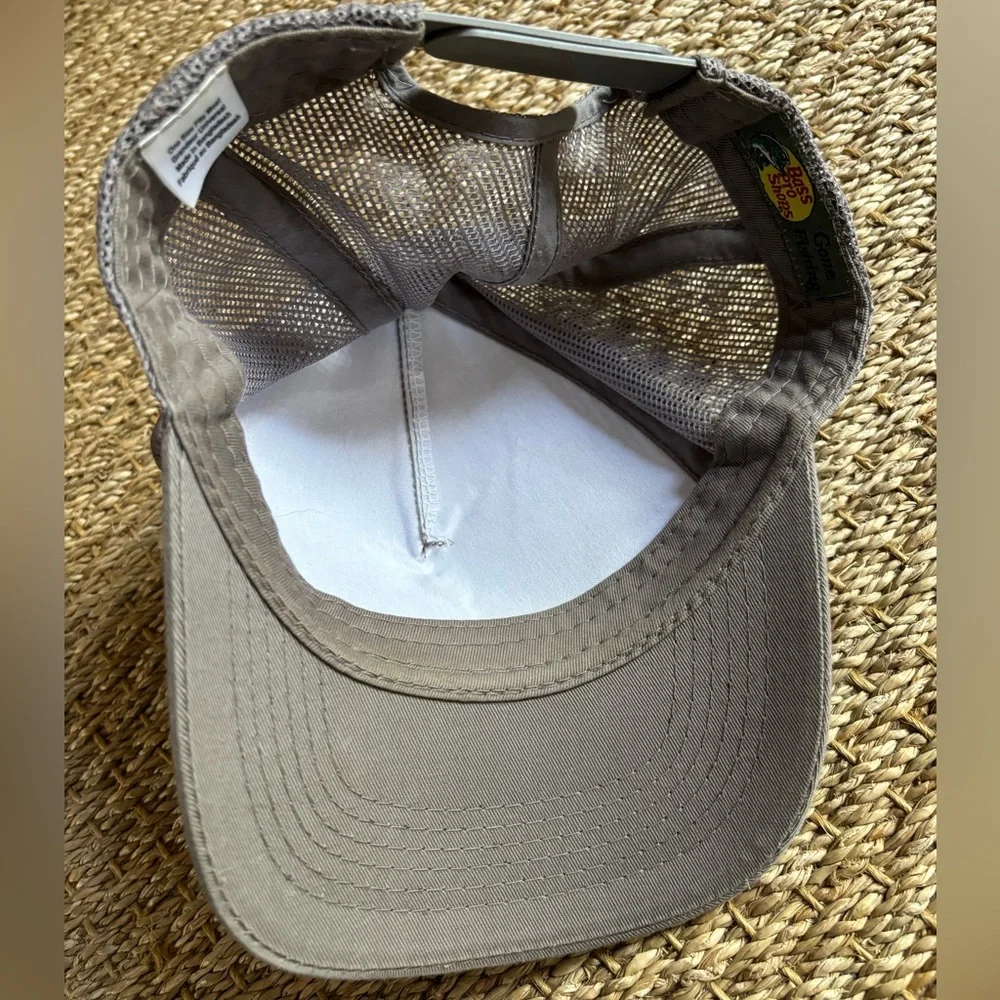 Bass Pro Shops Mesh Adjustable Trucker Hat - Khaki - Picture 10 of 10